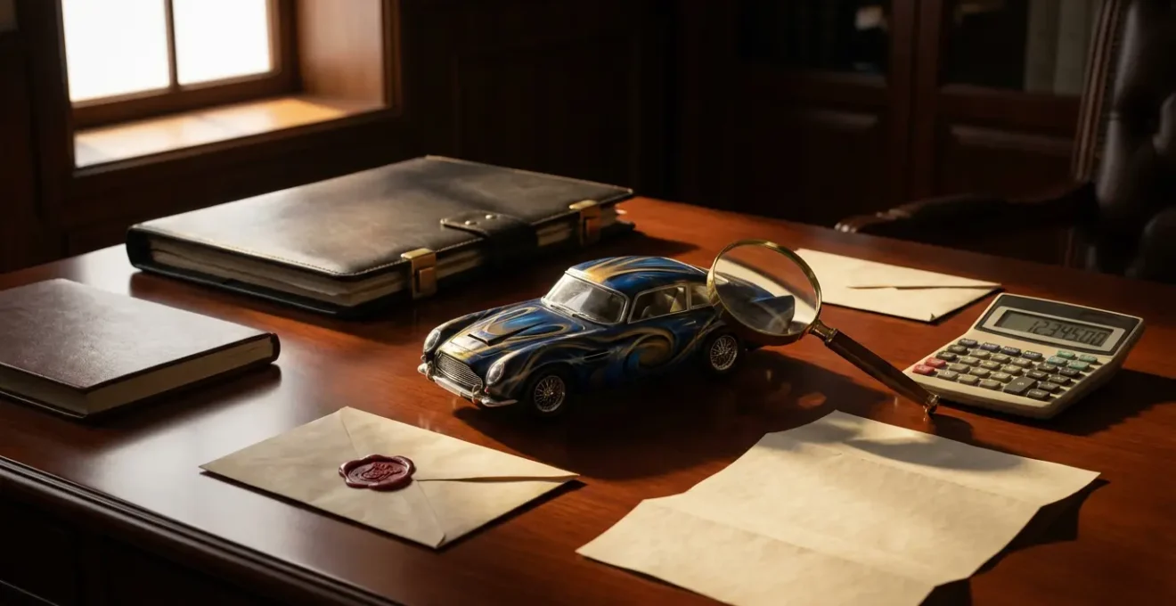 Documentation d'expertise pour une voiture avec peinture aérographe personnalisée